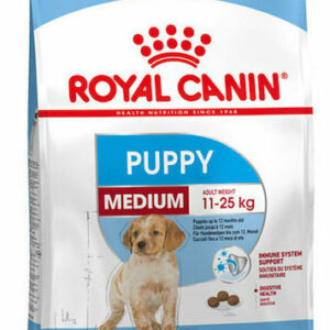 Royal Canin Puppy Medium 4kg Ξηρά Τροφή για Κουτάβια Μεσαίων Φυλών με Καλαμπόκι και Πουλερικά