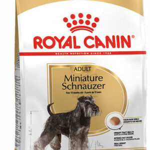Royal Canin Adult Miniature Schnauzer 3kg Ξηρά Τροφή για Ενήλικους Σκύλους με Καλαμπόκι, Καστανό Ρύζι και Κοτόπουλο