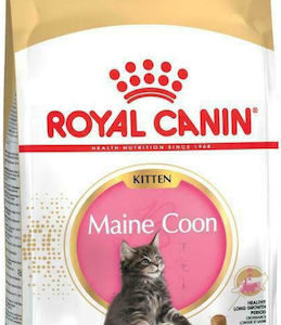 Royal Canin Maine Coon Kitten Ξηρά Τροφή χωρίς Γλουτένη για Ανήλικες Γάτες με Πουλερικά / Ρύζι 0.4kg
