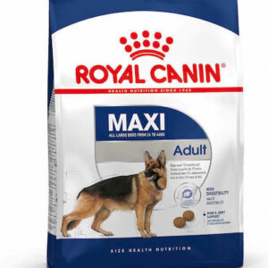 Royal Canin Maxi Adult 15kg Ξηρά Τροφή χωρίς Γλουτένη για Ενήλικους Σκύλους Μεγαλόσωμων Φυλών με Καλαμπόκι, Πουλερικά και Ρύζι
