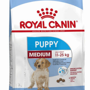 Royal Canin Puppy Medium 15kg Ξηρά Τροφή για Κουτάβια Μεσαίων Φυλών με Καλαμπόκι και Πουλερικά