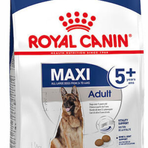 Royal Canin Maxi Adult 5+ 15kg Ξηρά Τροφή χωρίς Γλουτένη για Ενήλικους Σκύλους Μεγαλόσωμων Φυλών με Καλαμπόκι, Κοτόπουλο και Ρύζι