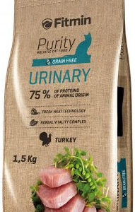 Fitmin Purity Urinary Ξηρά Τροφή για Ενήλικες Γάτες με Ευαίσθητο Ουροποιητικό με Γαλοπούλα 1.5kg