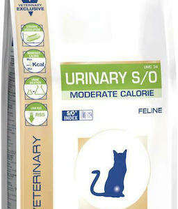 Royal Canin Veterinary Diet Urinary S/O Moderate Calorie Adult Ξηρά Τροφή χωρίς Γλουτένη για Ενήλικες Στειρωμένες Γάτες με Ευαίσθητο Ουροποιητικό με Κρέας / Ρύζι 9kg