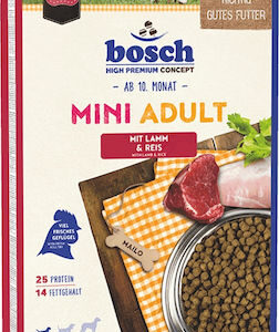 Bosch Petfood Concepts Mini Adult 15kg Ξηρά Τροφή χωρίς Γλουτένη για Ενήλικους Σκύλους Μικρόσωμων Φυλών με Αρνί και Ρύζι