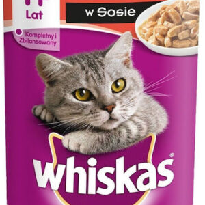 Whiskas Υγρή Τροφή για Ηλικιωμένες Γάτες σε Κονσέρβα με Βοδινό 400gr S9105605