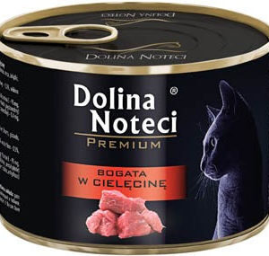 Dolina Noteci Premium Υγρή Τροφή για Ενήλικες Γάτες σε Κονσέρβα με Κοτόπουλο και Μοσχάρι 185gr