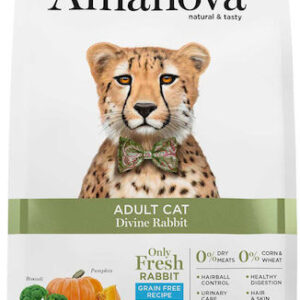 Amanova Adult Divine Ξηρά Τροφή χωρίς Σιτηρά & Γλουτένη για Ενήλικες Στειρωμένες Γάτες με Ευαίσθητο Ουροποιητικό με Κουνέλι 1.5kg