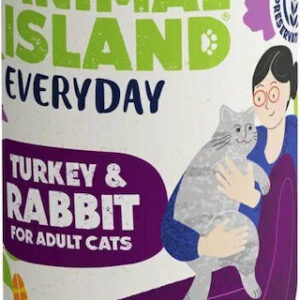 Animal Island Υγρή Τροφή για Ενήλικες Γάτες σε Κονσέρβα με Γαλοπούλα και Κουνέλι χωρίς Γλουτένη 400gr