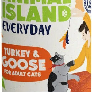 Animal Island Υγρή Τροφή για Ενήλικες Γάτες σε Κονσέρβα με Γαλοπούλα χωρίς Γλουτένη 400gr