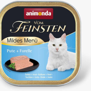 Animonda Vom Feinsten Υγρή Τροφή για Ενήλικες Γάτες σε Ταψάκι με Γαλοπούλα και Πέστροφα χωρίς Σιτηρά 100gr