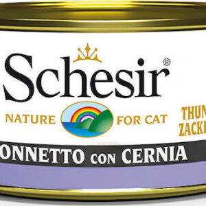 Schesir Nature for Cat Υγρή Τροφή για Ενήλικες Γάτες σε Κονσέρβα με Τόνο χωρίς Γλουτένη 85gr 55061331