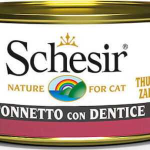 Schesir Nature for Cat Υγρή Τροφή για Ενήλικες Γάτες σε Κονσέρβα με Τόνο χωρίς Γλουτένη 85gr 55061333