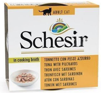 Schesir Nature For Cat Υγρή Τροφή για Ενήλικες Γάτες σε Κονσέρβα με Τόνο και Ψάρια χωρίς Γλουτένη 70gr 55061121