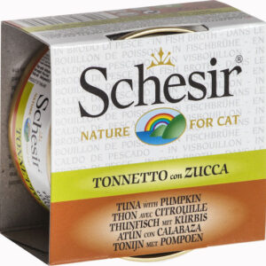 Schesir Nature for Cat Υγρή Τροφή για Ενήλικες Γάτες σε Κονσέρβα με Κολοκύθα και Τόνο χωρίς Γλουτένη 70gr 55061125