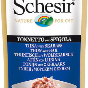 Schesir Nature for Cat Υγρή Τροφή για Ενήλικες Γάτες σε Φακελάκι με Τόνο χωρίς Γλουτένη 50gr 21400225