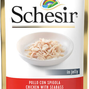 Schesir Nature For Cat Υγρή Τροφή για Ενήλικες Γάτες σε Φακελάκι με Κοτόπουλο χωρίς Γλουτένη 85gr 55061375