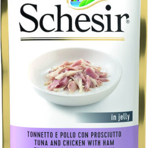 Schesir Nature for Cat Υγρή Τροφή για Ενήλικες Γάτες σε Φακελάκι με Ζαμπόν, Κοτόπουλο και Τόνο 85gr 55061376