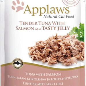 Applaws Natural Cat Food Υγρή Τροφή για Ενήλικες Γάτες σε Φακελάκι με Σολομό και Τόνο χωρίς Σιτηρά 70gr