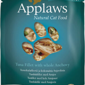 Applaws Natural Cat Food Υγρή Τροφή για Ενήλικες Γάτες σε Φακελάκι με Τόνο χωρίς Σιτηρά 70gr