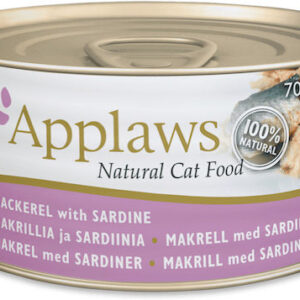 Applaws Natural Cat Food Υγρή Τροφή για Ενήλικες Γάτες σε Κονσέρβα με Σαρδέλα 70gr