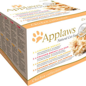 Applaws Multi Packs Chicken Deluxe Υγρή Τροφή για Ενήλικες Γάτες σε Κονσέρβα με Κολοκύθα και Κοτόπουλο 12x70gr