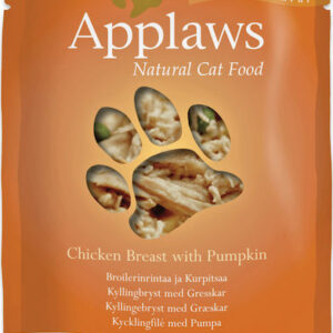 Applaws Natural Cat Food Υγρή Τροφή για Ενήλικες Γάτες σε Φακελάκι με Κολοκύθα και Κοτόπουλο 70gr