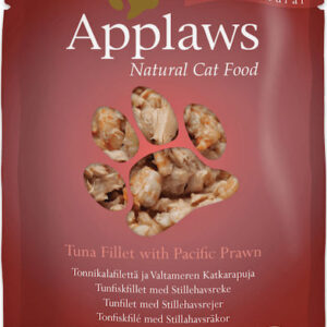 Applaws Natural Cat Food Υγρή Τροφή για Ενήλικες Γάτες σε Φακελάκι με Γαρίδες και Τόνο χωρίς Σιτηρά 70gr