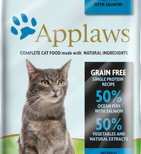 Applaws Adult Grain Free Ξηρά Τροφή για Ενήλικες Γάτες με Ψάρια / Σολομό 1.8kg