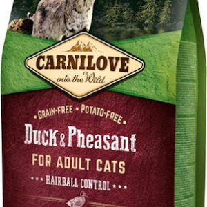 Carnilove Duck & Pheasant Hairball Control Ξηρά Τροφή χωρίς Σιτηρά για Ενήλικες Στειρωμένες Γάτες με Πάπια 0.4kg