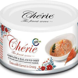 Cherie Υγρή Τροφή για Ενήλικες Γάτες σε Κονσέρβα με Τόνο χωρίς Γλουτένη 80gr