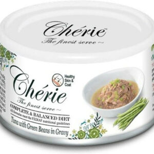 Cherie Υγρή Τροφή για Ενήλικες Γάτες σε Κονσέρβα με Τόνο και Ψάρια χωρίς Γλουτένη 80gr