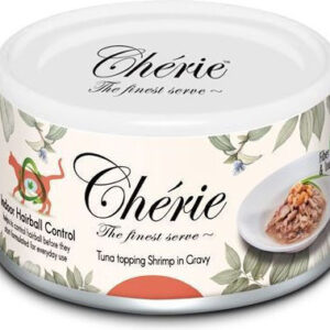 Cherie Υγρή Τροφή για Ενήλικες Γάτες σε Κονσέρβα με Τόνο και Γαρίδες χωρίς Γλουτένη 80gr