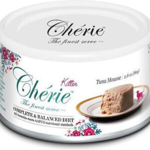 Cherie Υγρή Τροφή για Ανήλικες Γάτες σε Κονσέρβα με Τόνο χωρίς Γλουτένη 80gr