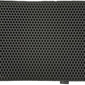 Diamentiq Black Rectangle Box Mat Cat Litter Tray Mat 45 X 60 Cm