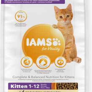 Iams for Vitality Ξηρά Τροφή χωρίς Γλουτένη για Ανήλικες Γάτες με Κοτόπουλο 10kg