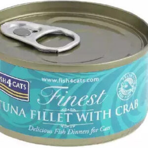 Fish4Cats Finest Υγρή Τροφή για Ενήλικες Γάτες σε Κονσέρβα με Τόνο, Καβούρι και Ψάρια 70gr 13955