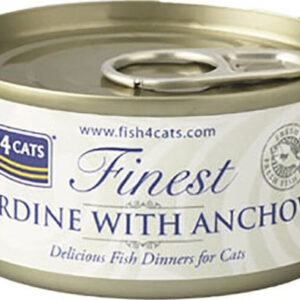 Fish4Cats Finest Υγρή Τροφή για Ενήλικες Γάτες σε Κονσέρβα με Γαύρο και Σαρδέλα 70gr CSW859