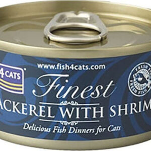 Fish4Cats Finest Υγρή Τροφή για Ενήλικες Γάτες σε Κονσέρβα με Γαρίδες και Σκουμπρί 70gr CMW873