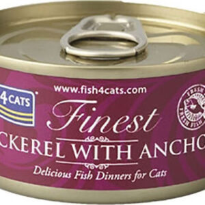 Fish4Cats Finest Υγρή Τροφή για Ενήλικες Γάτες σε Κονσέρβα με Γαύρο και Σκουμπρί 70gr CMW958