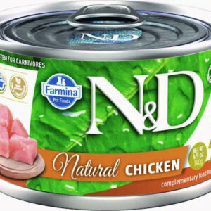 Farmina N&D Natural Υγρή Τροφή για Ενήλικες Γάτες σε Κονσέρβα με Κοτόπουλο χωρίς Γλουτένη 140gr PND140062