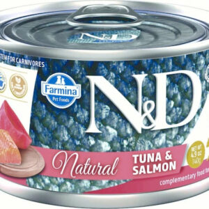 Farmina N&D Natural Υγρή Τροφή για Ενήλικες Γάτες σε Κονσέρβα με Σολομό και Τόνο χωρίς Γλουτένη 140gr PND140063