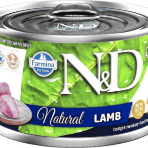 Farmina N&D Natural Υγρή Τροφή για Ενήλικες Γάτες σε Κονσέρβα με Αρνί χωρίς Γλουτένη 140gr PND140066