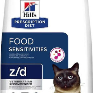 Hill's Prescription Diet Z/D Food Sensitivies Ξηρά Τροφή χωρίς Γλουτένη για Ενήλικες Γάτες με Κρέας 1.5kg
