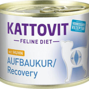 Kattovit Recovery Υγρή Τροφή για Ενήλικες Γάτες σε Κονσέρβα με Κοτόπουλο χωρίς Γλουτένη 185gr 78061
