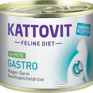 Kattovit Feline Diet Gastro Υγρή Τροφή για Ενήλικες Γάτες σε Κονσέρβα με Γαλοπούλα Διαίτης, χωρίς Γλουτένη 85gr 78050