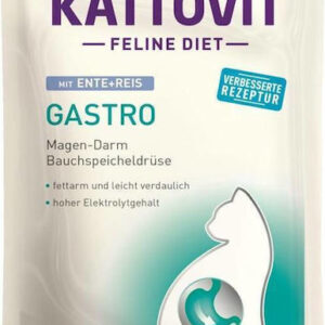 Kattovit Feline Diet Gastro Υγρή Τροφή για Ενήλικες Γάτες σε Φακελάκι με Πάπια και Ρύζι χωρίς Γλουτένη 85gr 77236