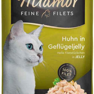 Miamor Feine Filets Jelly Υγρή Τροφή για Ενήλικες Γάτες σε Φακελάκι με Κοτόπουλο χωρίς Γλουτένη 100gr