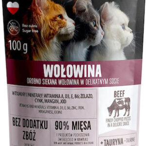 Pet Republic Υγρή Τροφή για Γάτες σε Φακελάκι με Βοδινό χωρίς Γλουτένη 100gr VAT019624