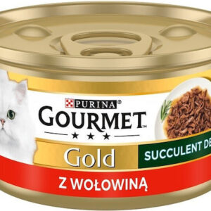 Purina Gourmet Gold Υγρή Τροφή για Ενήλικες Γάτες σε Κονσέρβα με Βοδινό 85gr